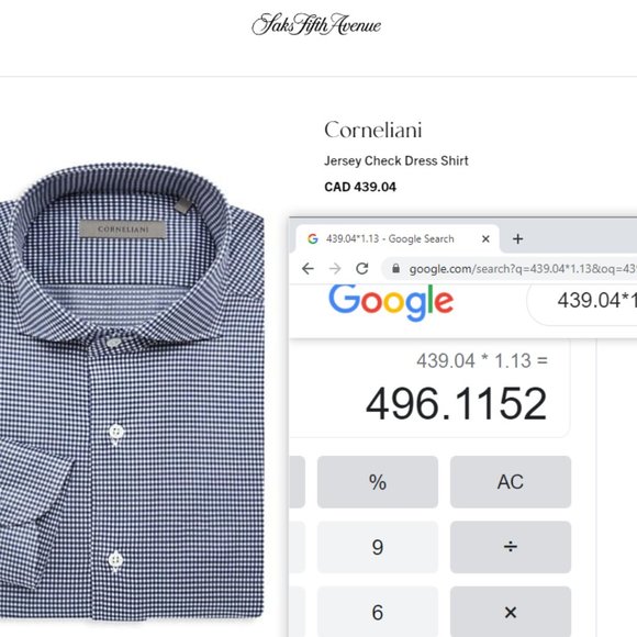 NWT $460 Corneliani Shirt L - Picture 4 of 4